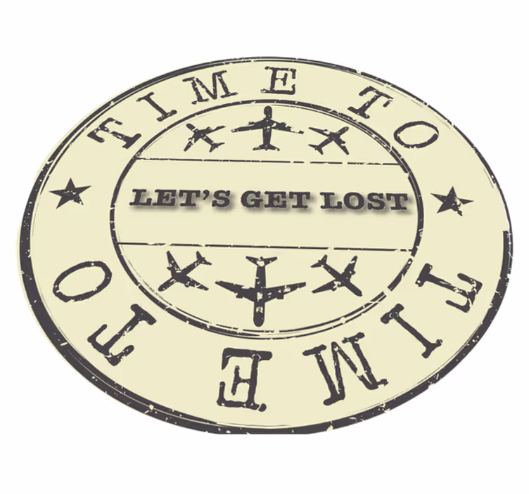 Covoare de vinil cu fraze timpul se pierde - TenStickers