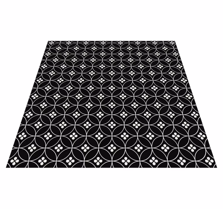 Covor de vinil geometric model de cerc geometric - TenStickers