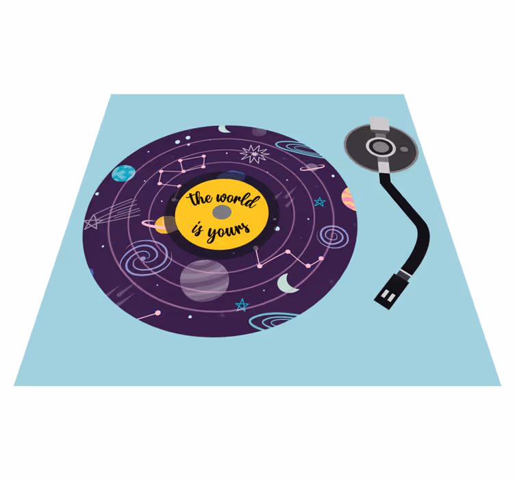Covor de vinil pentru copii tema de explorare a lumii - TenStickers