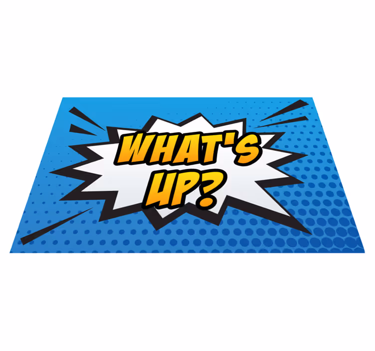 Covor de vinil jocuri expresie comică de explozie - TenStickers