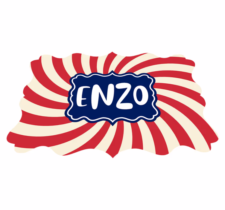 Circ cu nume mat personalizat - TenStickers