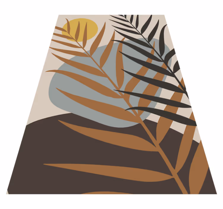 Covor elegant de sufragerie cu model tropical - TenStickers