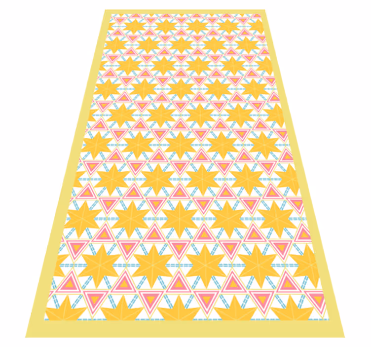 Covor de vinil pentru bucătărie model geometric starburst - TenStickers
