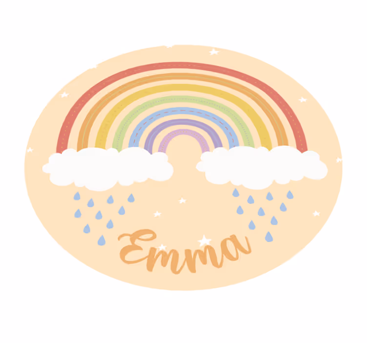 Covor personalizat curcubeu din vinil - TenStickers