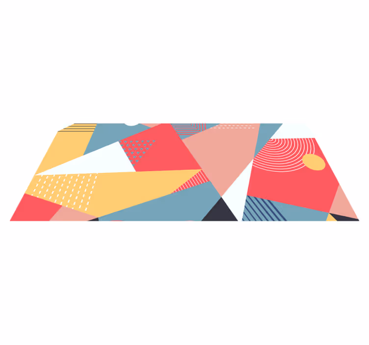 Covor modern geometric colorat - TenStickers