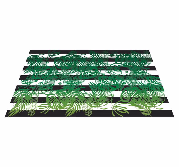 Covor cu dungi din vinil monstera plant nature - TenStickers