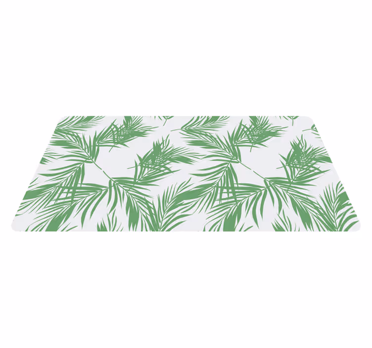 Covor floral cu frunze de palmier - TenStickers