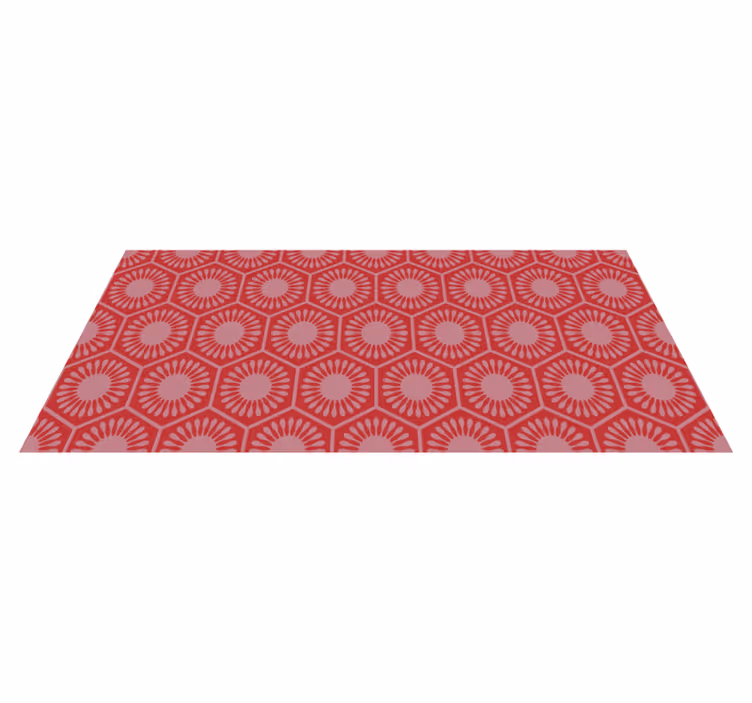 Covor de vinil geometric ansamblu de motive circulare - TenStickers