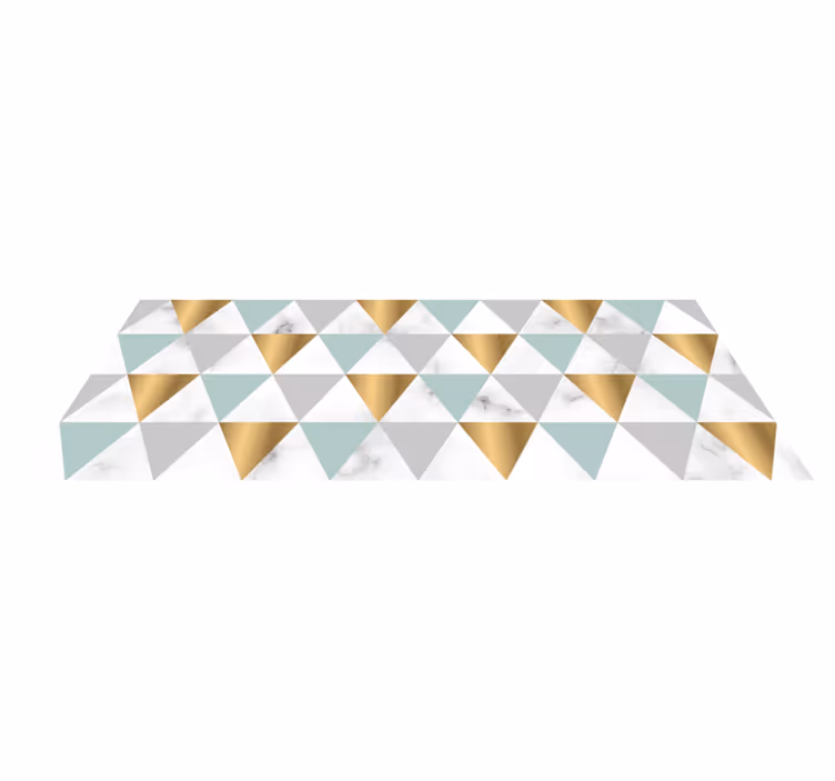 Covoare geometrice de triunghiuri de marmură - TenStickers