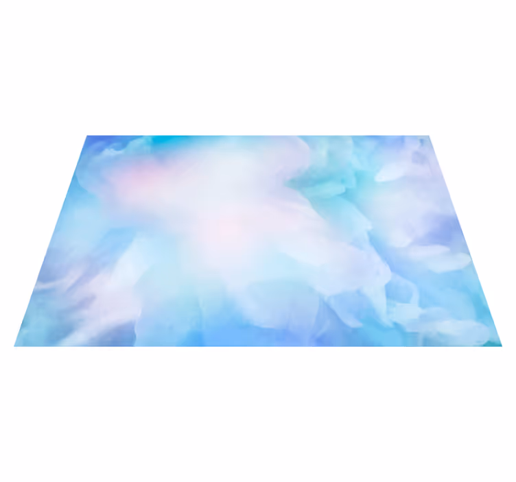 Covor abstract cer albastru modern - TenStickers
