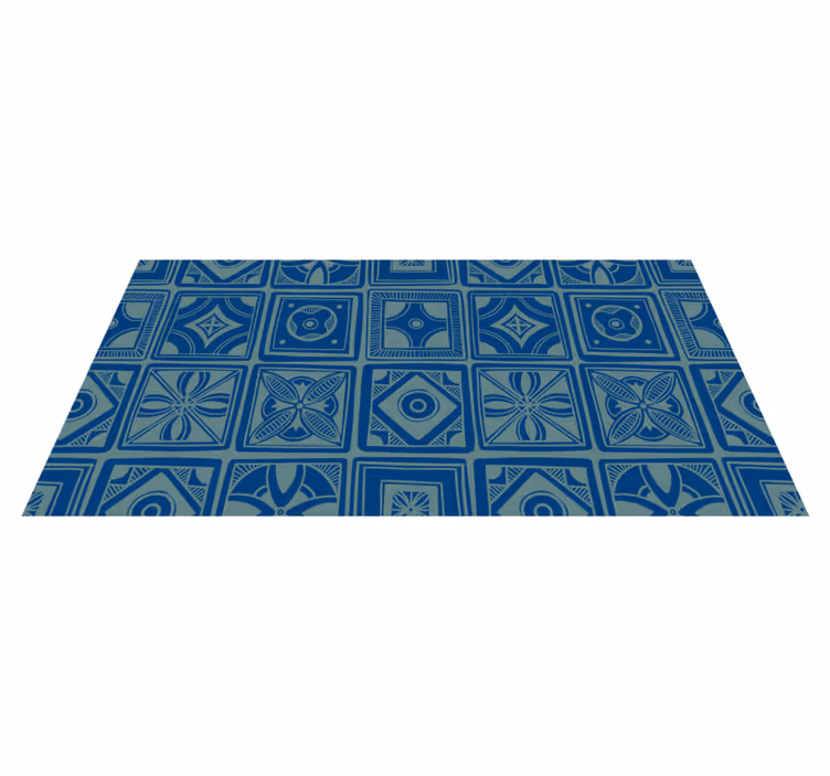 Covor vinil efect de țiglă geometric decorativ - TenStickers