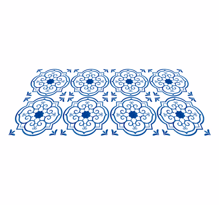 Gresie baie albastră faianță covor - TenStickers
