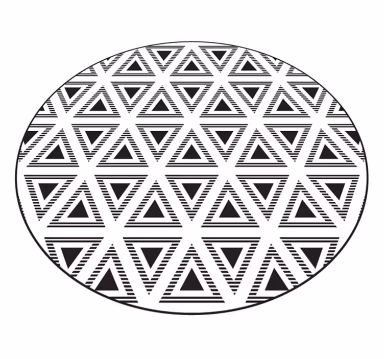 Covor de vinil geometric compoziție geometrică triunghiulară - TenStickers