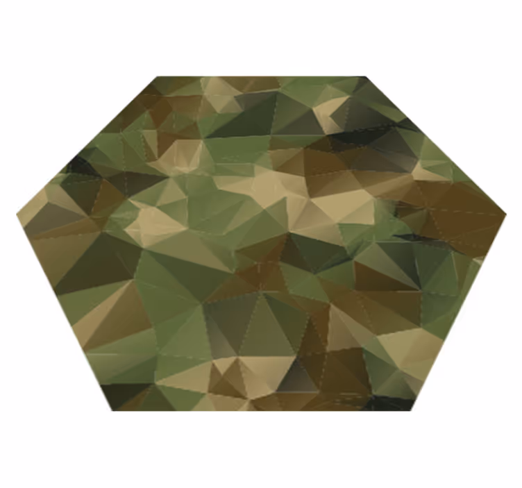 Covor de vinil camuflaj geometric - TenStickers