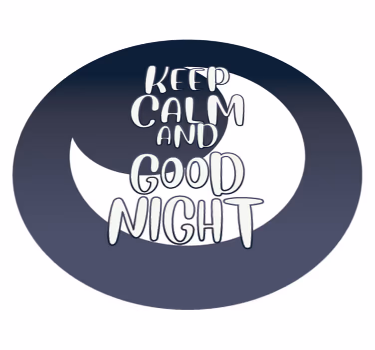Covoare de vinil cu fraze calm noapte buna - TenStickers