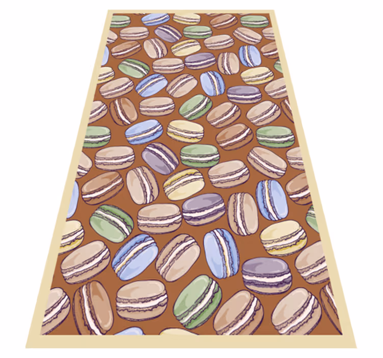 Covor vinil pentru bucatarie macarons covor modern - TenStickers