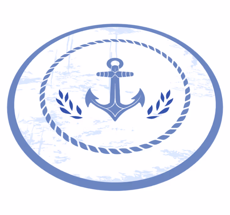 Ancoră pe o pardoseală de baie de navă - TenStickers