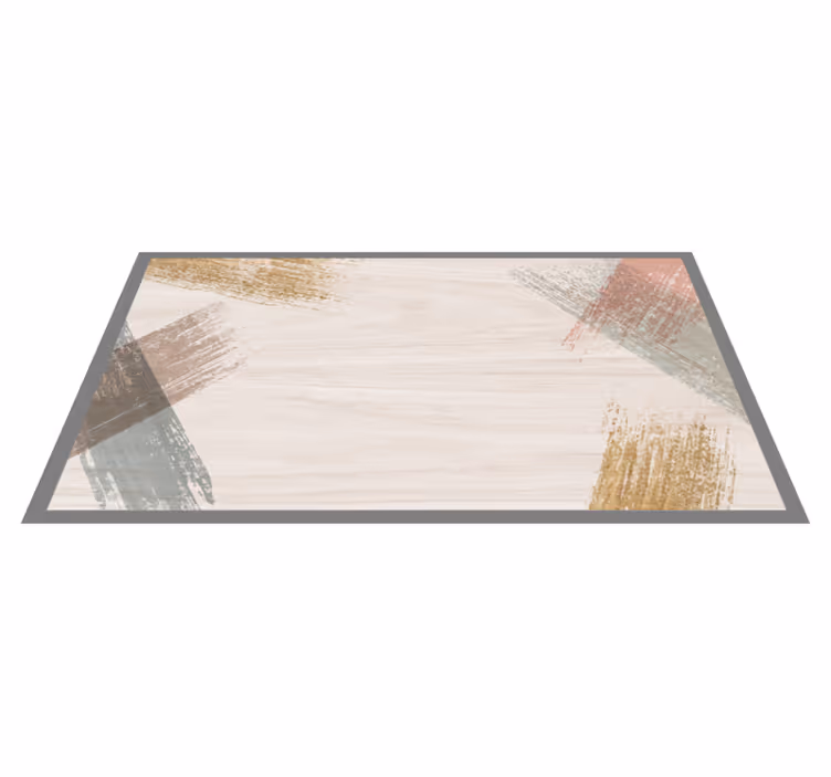 Covor de vinil bej bloc de lemn - TenStickers