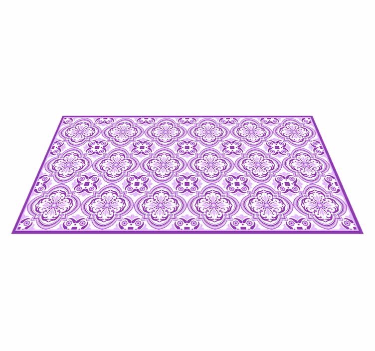 Covor de vinil mozaic violet ornamentale - TenStickers