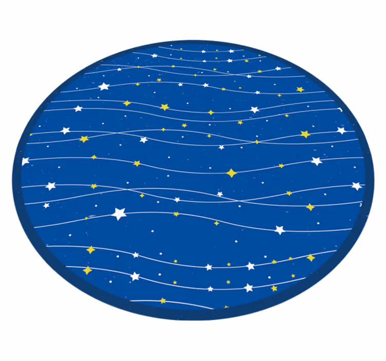 Stele pe fundal albastru pentru copii covor stea - TenStickers