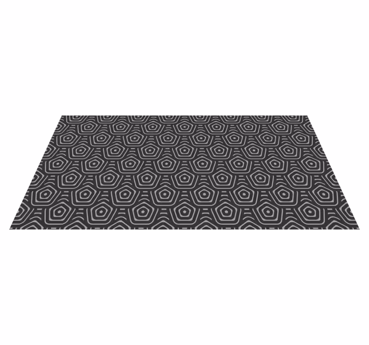 Hexagoane tonuri cenușii covoare geometrice - TenStickers