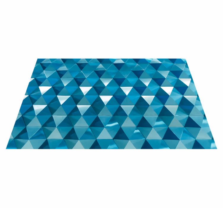 Covoare geometrice cu model 3d cu diamante - TenStickers