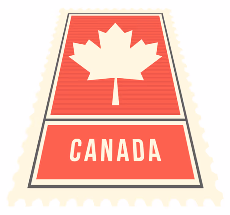 Covor de vinil epocă frunza de arțar din canada - TenStickers
