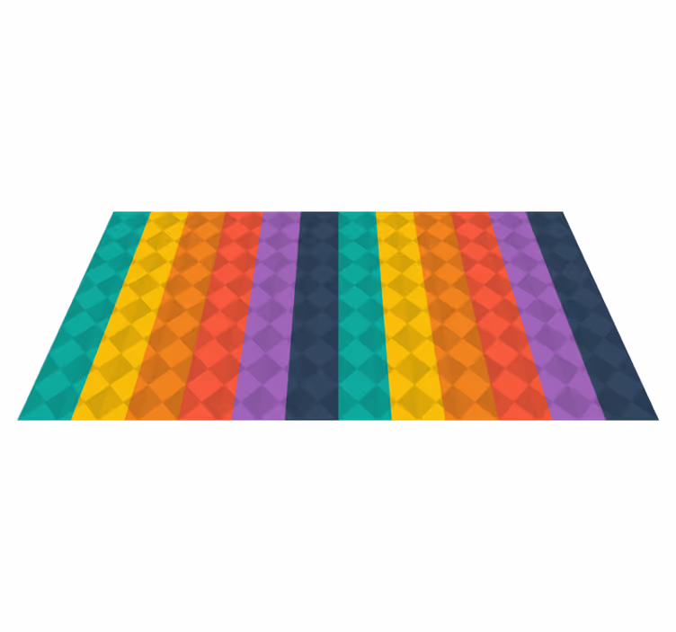 Covor modern diamante colorate - TenStickers