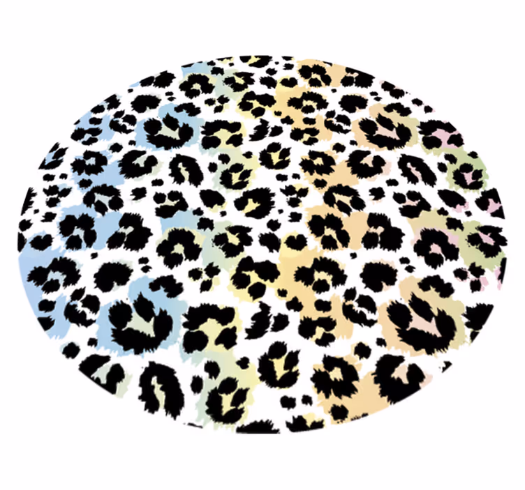 Covor vinil print animalier model de pete de leopard - TenStickers