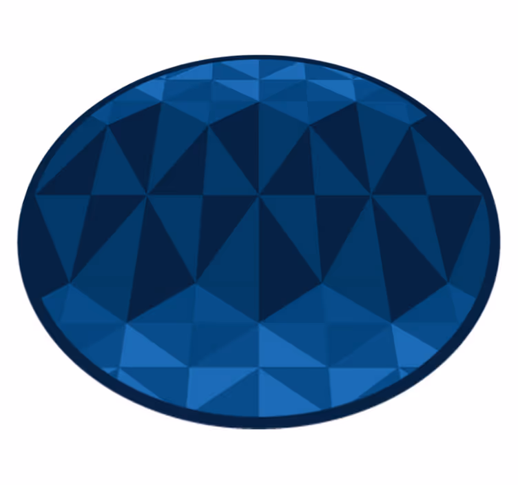 Covor de vinil geometric design circular geometric - TenStickers