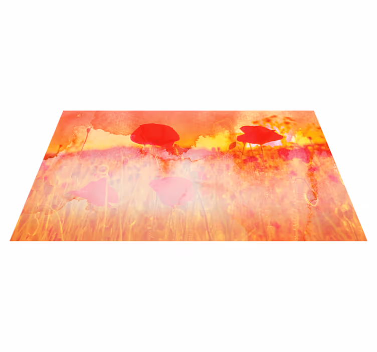 Maci la soare cad covor floral - TenStickers