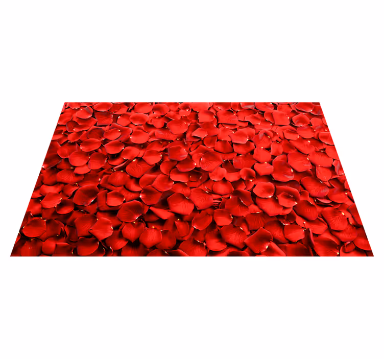 Design covor floral trandafiri rosii - TenStickers