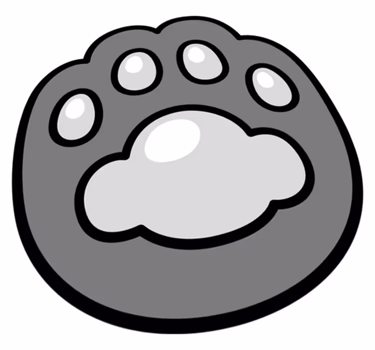 Covor vinil animal amprenta labei - TenStickers