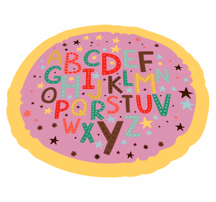 Covor colorat din vinil alfabet - TenStickers
