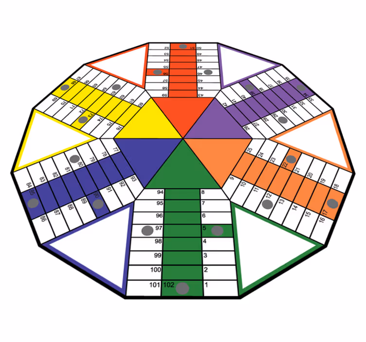 Covor de vinil jocuri tablă de joacă educațională - TenStickers