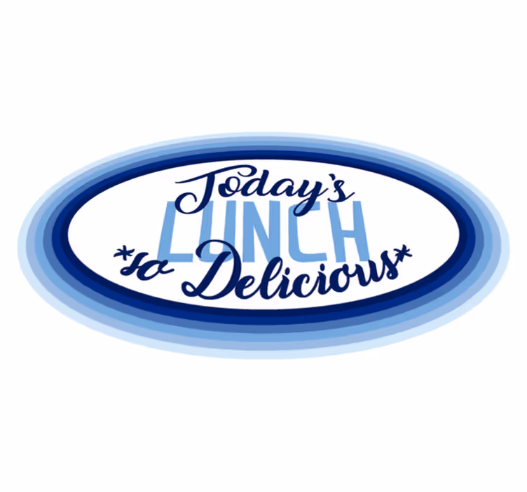 Prânzul de astăzi este un delicios covor de vinil - TenStickers