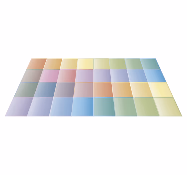Covor de vinil pentru bucătărie pixelare colorată - TenStickers