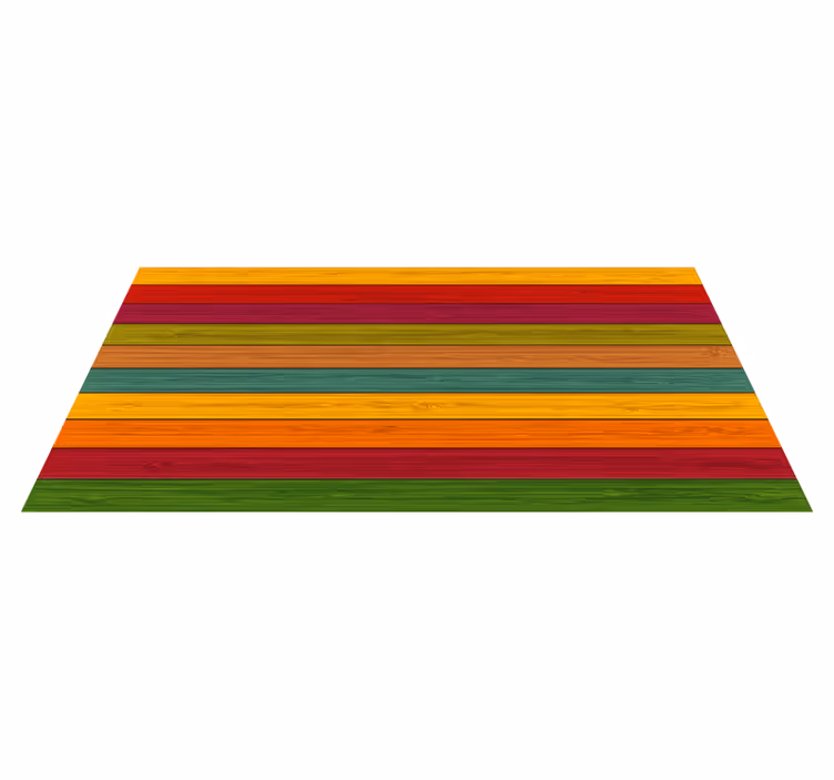 Covor de vinil cu textură de lemn multicolor - TenStickers