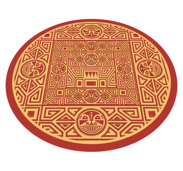 Covor vinil mandala mandala tribală - TenStickers