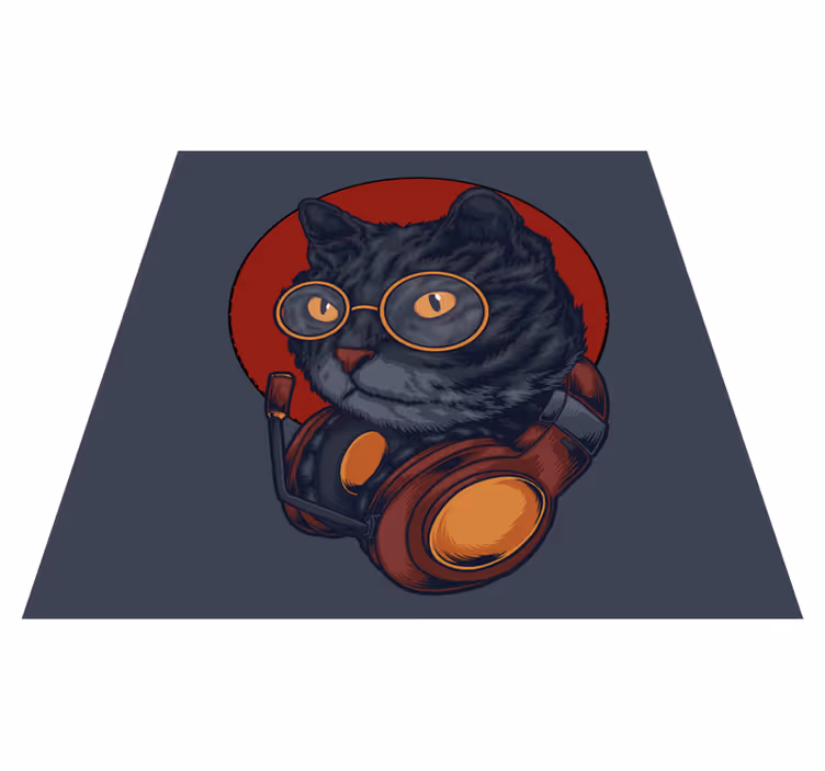 Covor vinil animal astronaut felin - TenStickers