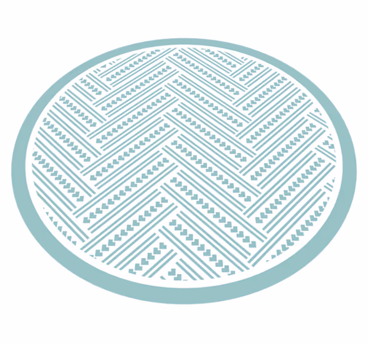 Covor de vinil geometric model geometric rotund - TenStickers