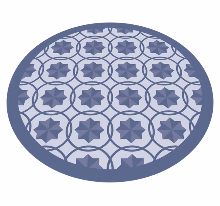 Covor de vinil geometric model geometric simetric - TenStickers