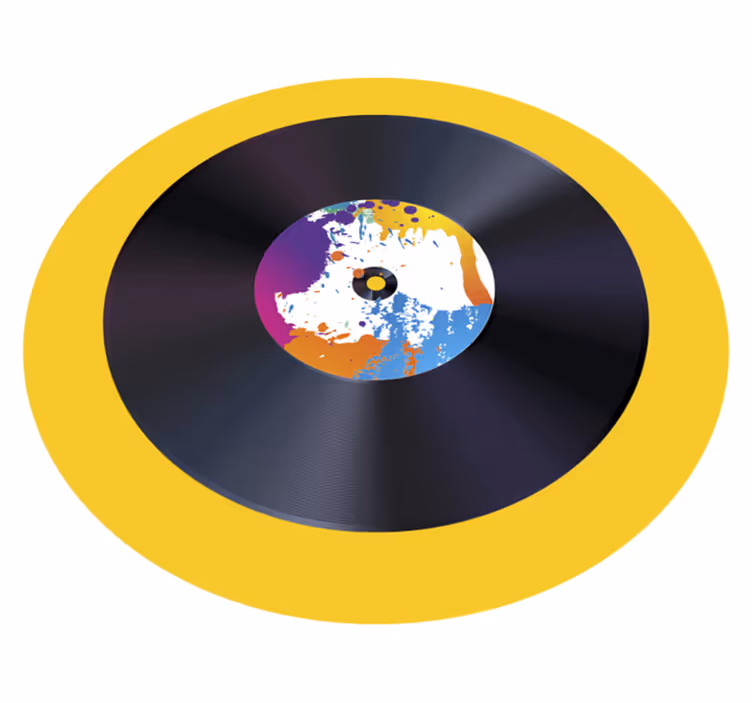 Covor de vinil texturat înregistrare abstractă splash - TenStickers