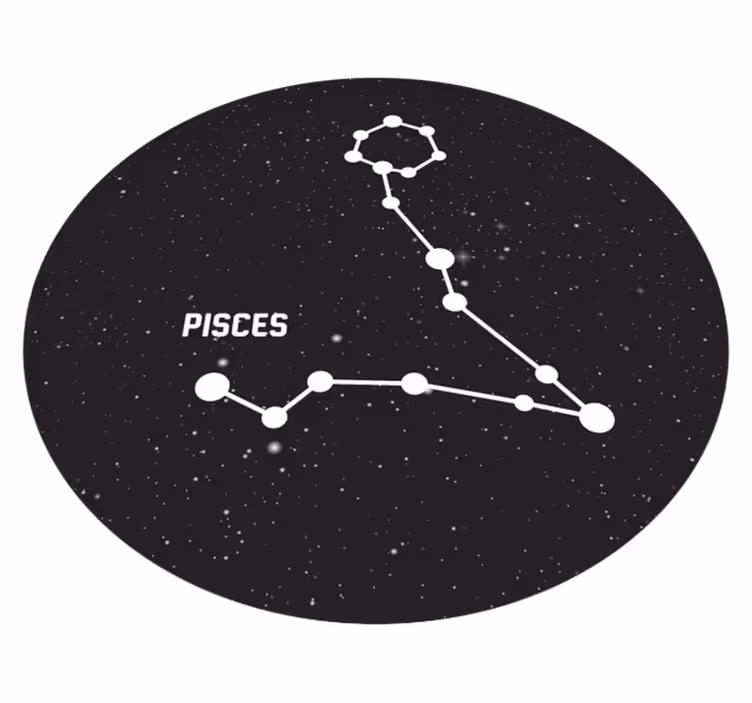 Covor de vinil stele constelația peștilor - TenStickers