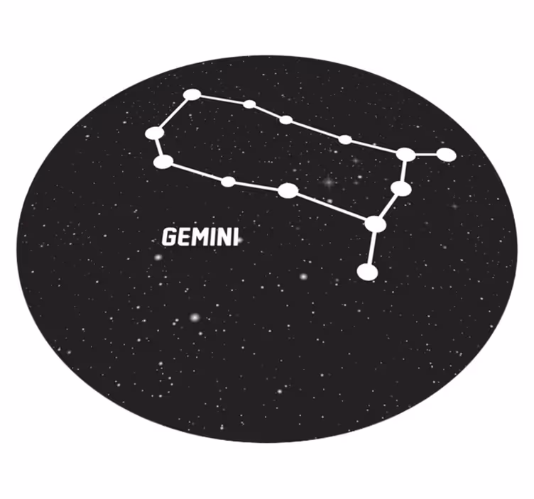 Covor de vinil stele constelația gemeni - TenStickers