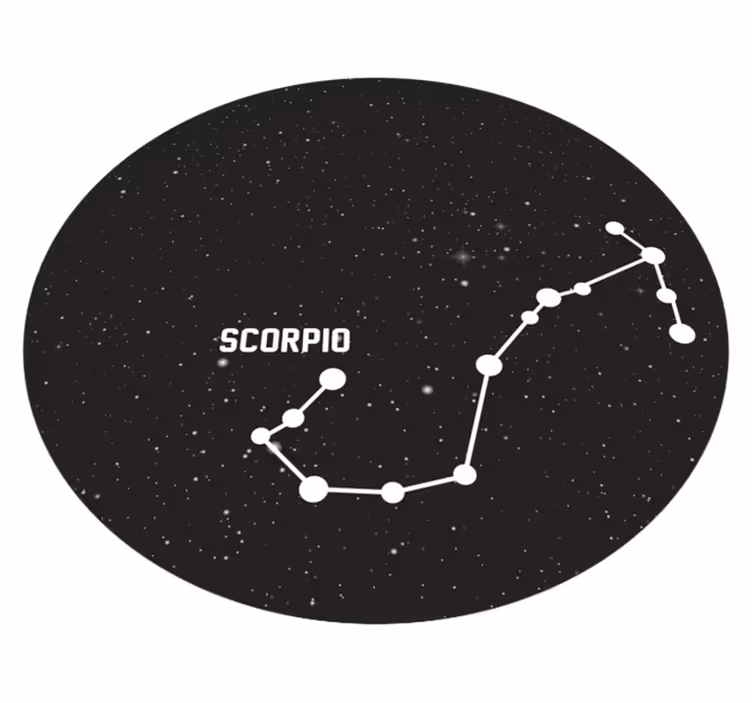 Covor de vinil stele constelația scorpionului - TenStickers