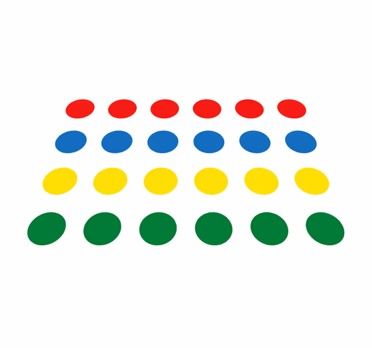 Covor de vinil joc twister pentru copii - TenStickers
