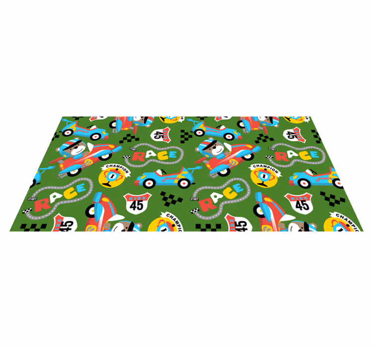 Covor de vinil circuit formula 1 drum pentru copii - TenStickers