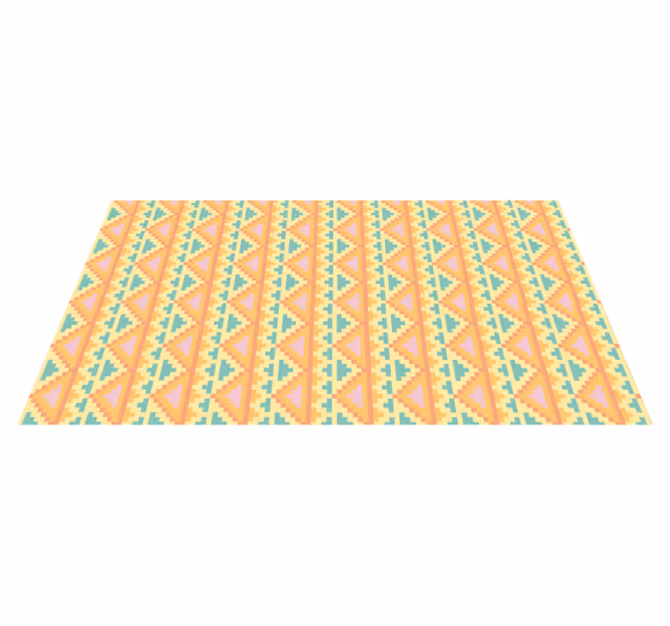 Covor de vinil geometric decor cu model tribal - TenStickers