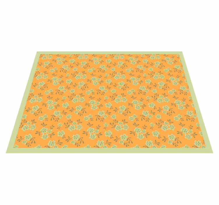 Covor vinil flori și plante suprafata cu motiv floral - TenStickers